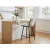 54974 7 moderni barova zidle mila velvet seda s pohodlnym calounenim