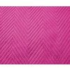 Luxusní přehoz ARROW VELVET fialový na dvoulůžko s geometrickým designem