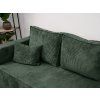 Elegantní rohová pohovka SMART COSARO tmavě zelená + 2 polštáře