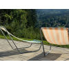 60304 4 skladaci plazove lehatko sand s tmave ruzovymi pruhy