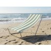 60307 3 lehatko sand se svetle zelenymi pruhy stylove plazove skladaci lehatko