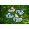 HAMAM set plážová taška + osuška tyrkysový, 100% organická bavlna