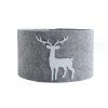 Stylový šedý obal na vánoční stromek DEERBOX se sobem pro elegantní dekoraci