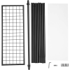 Černý šatní regál STEEW 92,5x153 cm pro úsporné skladování oděvů