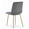 64865 6 tmave seda sametova zidle libra idealni pro jidelnu nebo kuchyni