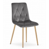 64865 1 elegantni tmave seda sametova jidelni zidle libra stylovy doplnek interieru