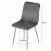 64871 4 designova hneda zidle lava sametove pohodli a luxusni vzhled