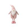 Vánoční dekorativní trpaslík GNOME 90 cm, růžový s veselým designem