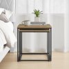 Nadčasové stolky QUADRO v dekoru dubu pro skandinávský styl