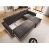 Tmavě zelená rozkládací rohová pohovka CAVELO, oboustranná