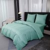 Mentolové mikrovláknové povlečení JASMINE s proužkem 2 cm