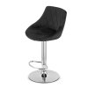 66818 2 cerna barova zidle velvet kast