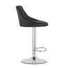 66818 3 cerna barova zidle velvet kast