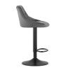 66827 3 seda barova zidle velvet kast s cernou nohou
