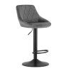 66827 seda barova zidle velvet kast s cernou nohou