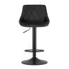 66851 1 cerna barova zidle velvet kast s cernou nohou