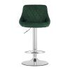 66857 1 zelena barova zidle velvet kast
