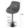 66857 5 zelena barova zidle velvet kast