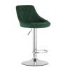 66857 zelena barova zidle velvet kast