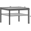 Moderní konferenční stolek 60x60 cm – pevný, stabilní a praktický stolek s minimalistickým designem a kovovou konstrukcí.