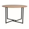 Kulatý jídelní stůl ALTO 120x120 s deskou v dekoru dub a moderním designem