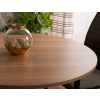 Jídelní stůl ALTO II 80x80 s kulatou deskou v dubovém dekoru a minimalistickým designem