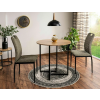 Moderní kulatý jídelní stůl ALTO II v dekoru dub 80x80 cm pro menší prostory