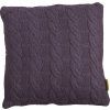 Dekorační polštářek CABLISS 45x45 cm, šedý – elegantní pletený design