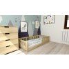 Kvalitní dětská Montessori postel PINELO 90 x 200 cm borovice pro útulný pokoj