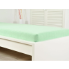 Světle zelené jersey prostěradlo ALVORA 90 x 200 cm pro pohodlný spánek