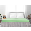 Světle zelené jersey prostěradlo z mako bavlny LUXORA 180 x 200 cm pro pohodlný spánek