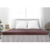 Tmavě hnědé jersey prostěradlo z mako bavlny LUXORA 180 x 200 cm pro pohodlný spánek