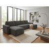 76988 1 elegantni tmave seda sedacka do u smart cosaro 295x140 cm s mekkym povrchem a nizkymi operkami