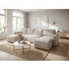 77009 smart cosaro sedaci souprava do u 295x140 cm svetle bezova s pohodlnym zebrovanym calounenim