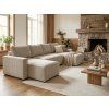 77009 1 svetle bezova sedaci souprava do u smart cosaro 295x140 cm s modernim vzhledem a vysokym komfortem