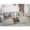 Pohodlný šedý taburet COSARO 65x65 cm – trendy a funkční nábytek