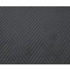 Tmavě šedý sametový přehoz na postel se vzorem ARROW VELVET (Rozměr 220 x 240 cm)