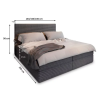 Čalouněná boxspring postel ISPIRA – moderní design 140x200 cm