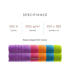 Designová osuška Comfort Maxi 100x180 cm černá s dekorativní bordurou, 100% bavlna