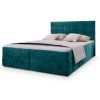 Čalouněná postel GLORIEN VELVET 140x200 cm – tyrkysový design pro stylovou ložnici