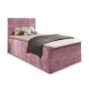 Čalouněná postel GLORIEN VELVET 90x200 cm – elegantní růžový design