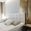 Postel boxspring GLORIEN 180x200 cm purpurová – luxusní spánek každou noc