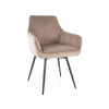 Elegantní jídelní židle MARLO VELVET béžová – luxusní sametový design