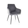 Elegantní jídelní židle MARLO VELVET šedá – luxusní sametový design