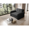 Praktické černé rozkládací křeslo LAINE na každodenní spaní