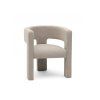 Tmavě béžové designové křeslo ALPAH LOOP – moderní elegance pro váš interiér