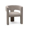 Béžovošedé designové křeslo ALPAH LOOP – moderní elegance pro váš interiér