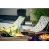 Plážová lehátka set 2 ks SAND PINEAPPLE – zábavný design s ananasy