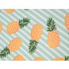 Praktická skládací lehátka SAND PINEAPPLE – sada 2 kusů s motivem ananasu