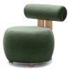 Designové křeslo HANNA tmavě zelené – stylový solitér do moderního interiéru
